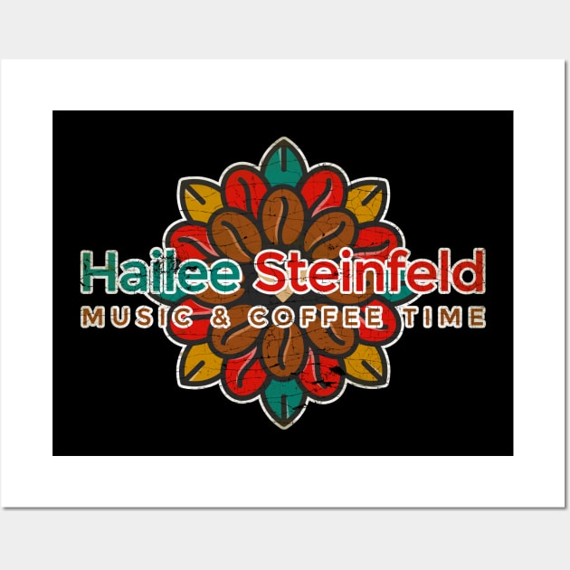 Hailee Steinfeld Music & Cofee Time Wall Art by Testeemoney Artshop